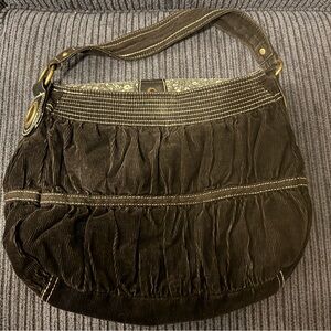 Old Navy Black Corduroy Hobo Bag